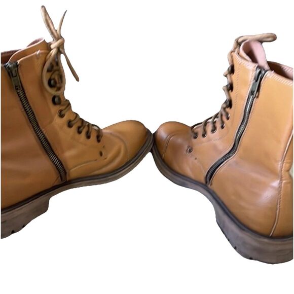 Vintage J75 Jump Cylinder Men\'s Leather Lace Up Motorcycle Boots Size 8 main image 4